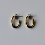 mini golden earrings