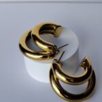 chic chunky double hoop
