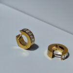 zirconia golden huggie