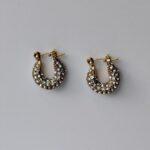 mini zirconia huggie