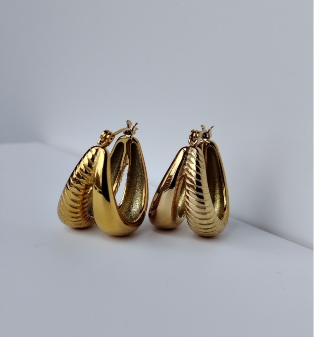 golden double hoop