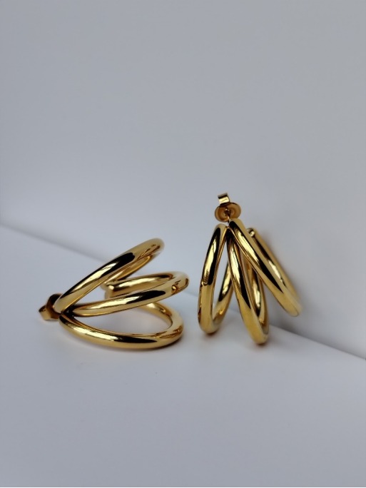 golden triple hoop