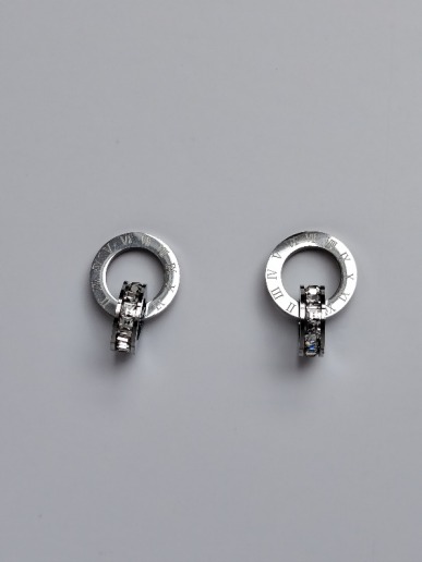 silver/gold zirconia crystal link